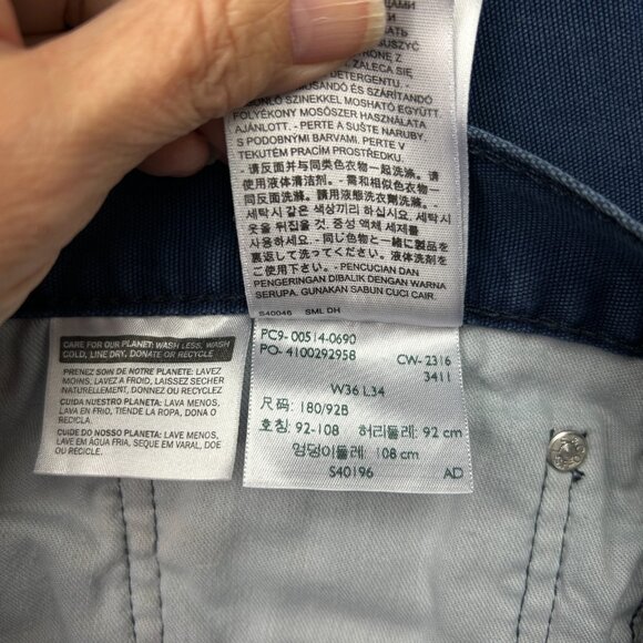 Levi's 514 Straight Fit Jeans Men's Size 36 X 34 Mid Rise Indigo Denim - Picture 7 of 12